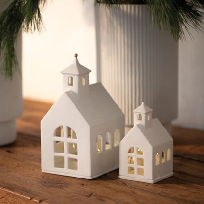 Räder Porcelain Village House Chapel 5.5"/14cm - Tealight Holder