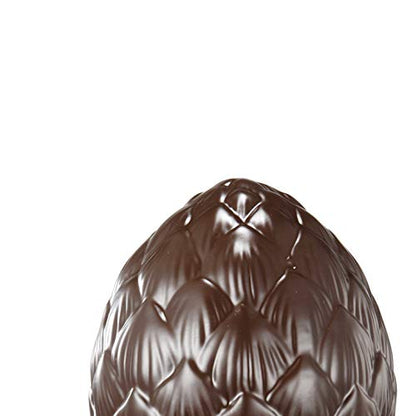Benjara Ceramic Artichoke Bookends on Square Base, Brown