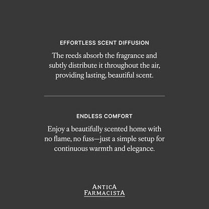Antica Farmacista Home Ambiance Diffuser - Long-Lasting Reed Scent Diffuser - Luxury Room Freshener Gift - Liquid Velvet, 3.4 fl oz - size: 3.4 fl oz