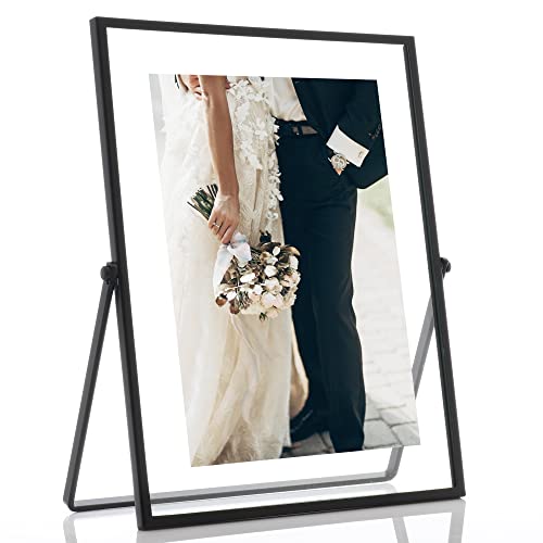 Lawrence Frames Metal Easel Float Picture Frame, 5x7, Black - color: Black, size: 5x7