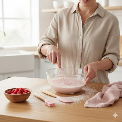 Silicone Cooking Utensils Kitchen Utensil Set - 446°F Heat Resistant Silicone Kitchen Utensils Set, Spatula,Turner Tongs, Spoon, Whisk,Kitchen Gadgets for Nonstick Cookware, BPA Free (Pink) - color: Pink
