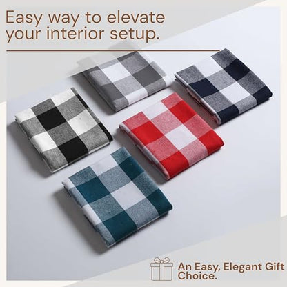 Gray Buffalo Plaid Checked Dish Towels 12 Pack, 100% Cotton, 16x26 Inches, Super Absorbent, Quick Drying, Soft, Lint-Free, Durable Tea & Bar Towels with Hanging Loop, Grey and White - color: Grey, White - Buffalo, size: 16 X 26 - 12 Pack