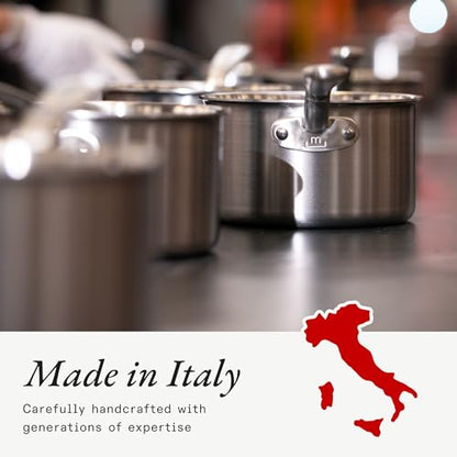Made In Cookware - 12-Inch Stainless Steel Frying Pan - 5 Ply Stainless Clad - Professional Cookware - Crafted in Italy - Induction Compatible - size: 12"