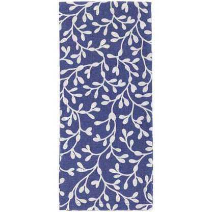 Boston International Dish Towel Set of Two Cotton Tea Towels, 28" x 18", Navy Whale - color: Navy Whale