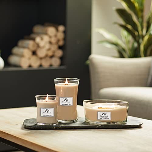 WoodWick Ellipse Scented Candle with Crackling Wick | Pressed Blooms & Patchouli | Up to 50 Hours Burn Time - color: Pressed Blooms, style: ELLIPSE