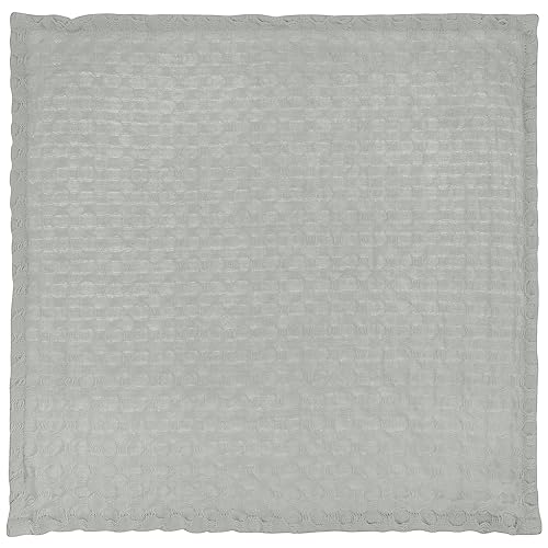 Karma Waffle Weave Dishcloth Set/Holder Oh Happy Day - color: Grey Happy Day