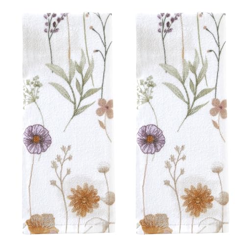 SKL Home Somerset 100% Cotton 2pc Hand Towel Set, Decorative for Bath/Kitchen/Bar & Gift, White - color: Somerset