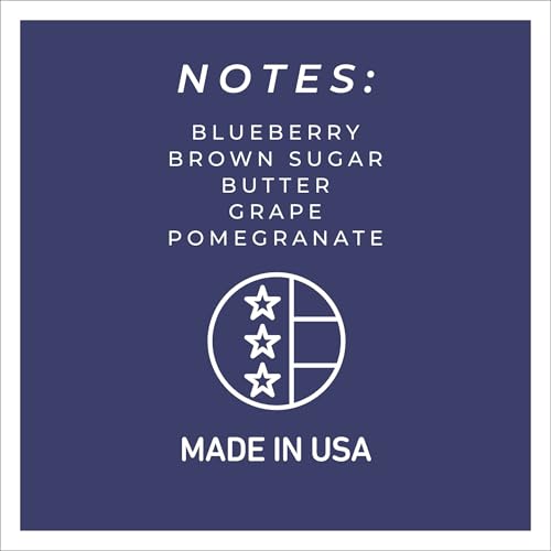 A Cheerful Giver - Blueberry Muffins Mama Scented Glass Jar Candle (22oz) with Lid & True to Life Fragrance Made in USA - size: 22 oz