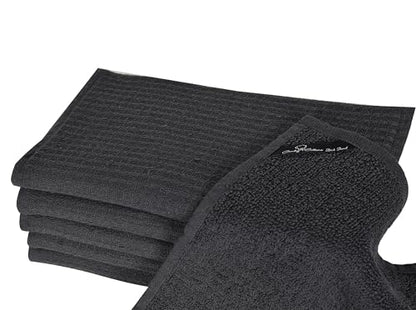 Dish Towels|Kitchen Dish Cloths Two-Sided Waffle Terry|13x28 Inches 100% Cotton Dish Rags Washing Dishes|Super Absorbent Reusable Quick Drying Dish Towels| 6-Pc Set Grey - color: Grey-1
