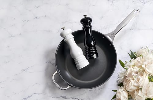 Le Creuset Salt and Pepper Mill Set, 8" x 2 1/2" each, Black & White - color: Black/White, size: Large