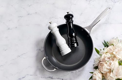 Le Creuset Salt and Pepper Mill Set, 8" x 2 1/2" each, Black & White - color: Black/White, size: Large