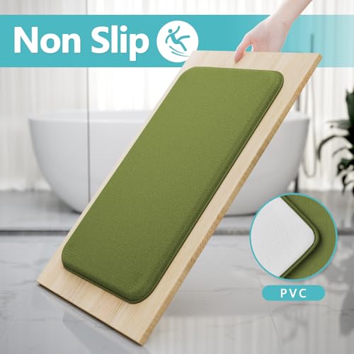 Green Bathroom Set Extra Soft Memory Foam Bath Mat Sets 3 Piece Non Slip Absorbent & Dry Living Mat Sets Washable Bath Carpets with Toilet Rug,Bath Rugs for Bathroom,Tub,Shower,Kitchen,Bedroom - color: Lime Green