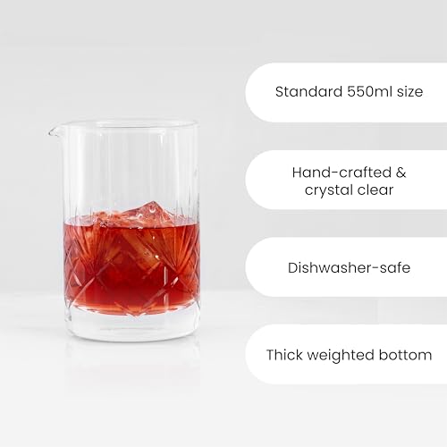 A Bar Above Cocktail Mixing Glass, Botanica Style Stirring Pitcher, 18 Oz - color: Botanica, size: 1 Count (Pack of 1)