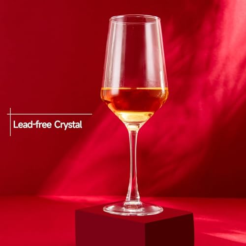 Wine Glasses Set of 4,13.5 oz/400ml Clear Red/White,Wine Glasses for Party, Wedding and Home,Premium Glasses Hand Blown,Long Stem,Daily Use. - size: Red Wine Glasses