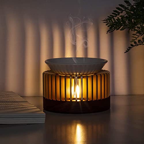 Aromatherapy Aroma Burner Oil Diffuser,Tea Light Candle Holder,Essential Oil Burner,Tealight Wax Warmer Decoration for Bedroom, Living Room, Balcony,Patio