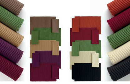 DII Basic Everyday Ribbed Tabletop 100% Cotton, Placemat Set, 13x19, Wine, 6 Piece - color: Wine, size: 13x19"