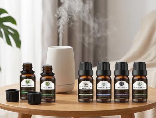 Essential Oils Set for Diffusers, Air Freshener, Aromatherapy | With Humidifiers, Home Fragrance, Candle Making Scents Gift Set