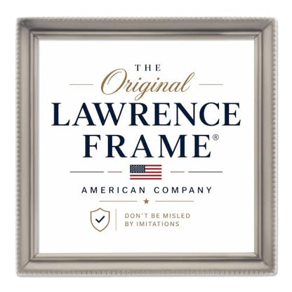 Lawrence Frames 11555 Antique Pewter 5x5 Picture Frame - Bead Border Design - color: Pewter, size: 5x5