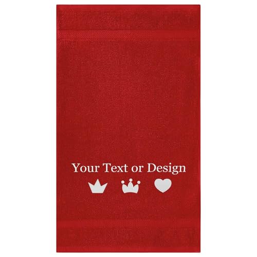Personalized Passion Bath Sheet Towel with Embroidered Name, Monogram - 30"x60" Highly Absorbent & Super Soft Turkish Cotton Bath Towels for Bathroom, Gym & Hotels - Red - color: Red, size: Bath Sheet (30"x60")