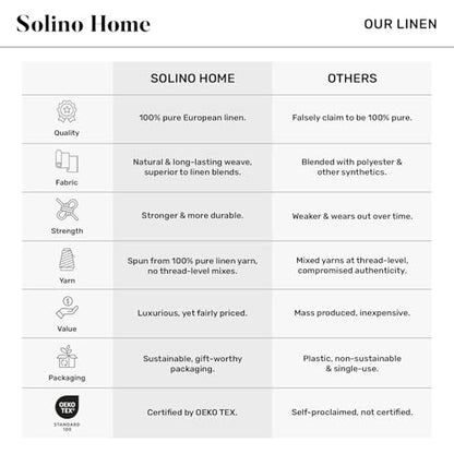 Solino Home 100% Linen Napkins Blue, Classic Hemstitch 20 x 20 in, Set of 4 | Cloth Napkins for everyday meals and hosting | soft plain weave, artisan crafted | Sky Blue | Pure Linen | OEKO-TEX Certified - color: 09: Sky Blue, size: 20" x 20" (Set of 4)