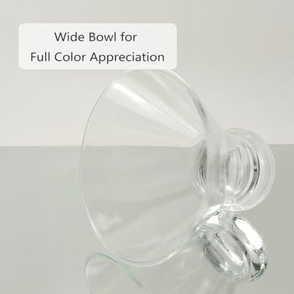 Set of 6 Stemless Martini Acrylic Glasses 9 oz, Heavy Base Stable Cocktail/Juice/Red Wine Glasses,Plastic Drinking Tumbler, Fits Ice Cream/Milkshakes,Ideal for Home Party, Clear - color: Clear color