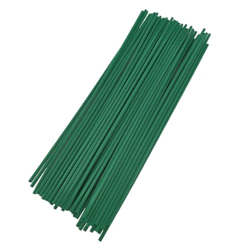 50PCS Dark Green Fiber Reed Diffuser Sticks 12 Inch Long 4mm Diameter Strong Absorption Refill Replacement Reeds for Diffuser Stick Essential Oil Scented Aroma Fragrance Rod for Home Office - color: Dark Green, size: 4mm×30cm-50 PCS