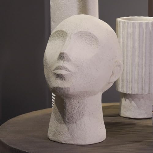 Abstract Decor Sculptures Home Décor 7.25 * 6.25 * 8.5 Inch | Resin Thinker Human Head Statue Shelf Decorations Bust Statues for Living Room Office Table Art Decor Accents