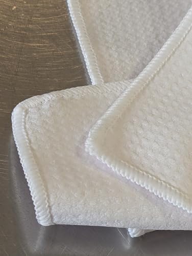 Football Kitchen Towels – Set of 2 Waffle Weave Microfiber Dish Towels – Quick-Dry & Super Absorbent – 16" x 24", White – Game Day & Tailgating Gift