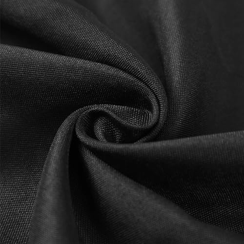 Bailarina Cloth Napkins Set of 80,17x17 inches Dinner Napkins Cloth Washable,Polyester Square Table Cloth Napkin Bulk with Hemmed Edges Ideal for Banquets, Parties and Weddings-Black - color: Black