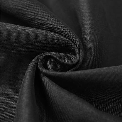 Bailarina Cloth Napkins Set of 80,17x17 inches Dinner Napkins Cloth Washable,Polyester Square Table Cloth Napkin Bulk with Hemmed Edges Ideal for Banquets, Parties and Weddings-Black - color: Black