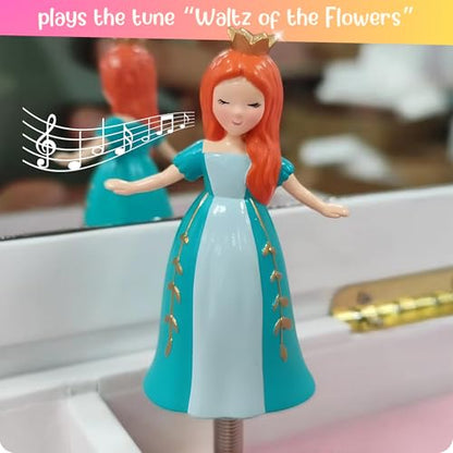 Giggle & Honey® Princess Musical Jewelry Box for Girls | Kids Music Box with Drawers, Fairytale Gifts for Girls Birthday, Princess Jewelry Boxes for Ages 3-10 - style: Perfect Princess