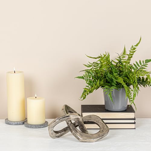 Bloomingville Antique Metal Knot Figurine, Silver - color: Silver