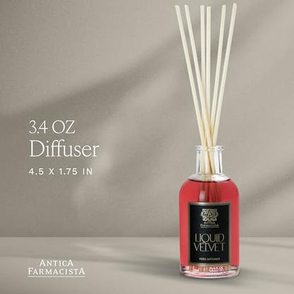 Antica Farmacista Home Ambiance Diffuser - Long-Lasting Reed Scent Diffuser - Luxury Room Freshener Gift - Liquid Velvet, 3.4 fl oz - size: 3.4 fl oz