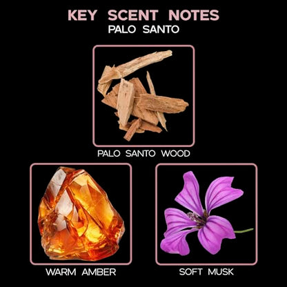 Palo Santo Diffuser Oil - Luxury Essential Oils for Diffuser Refill & Air Freshener Room Spray - Long-Lasting & Natural Home Fragrance, Scented Oil for Diffusers, USA Made, 4oz