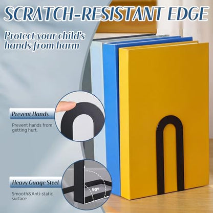 30 Pcs 12 Pcs Metal BookEnds Shelves,Black,5.5 * 3.75 * 2.25inch - color: Black, size: 5.5*3.75*2.25inch