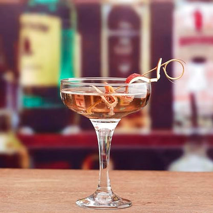 Martini Glasses, Champagne Cocktail Glasses, Elegant Coupe Cocktail Glasses, Long Stem Glassware (6 Pcs) - style: 6 Pcs