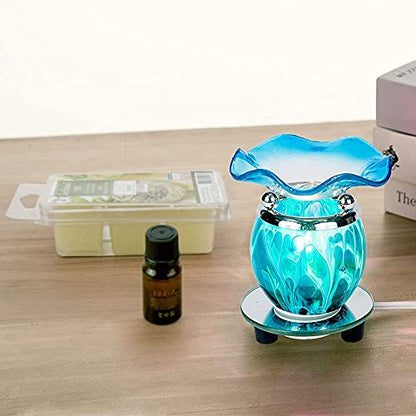 3 in 1 Electric Oil Warmer Wax Warmer Tar Melt Warmer Fragrance Oil Burner (blue2) - color: Lw-blue2