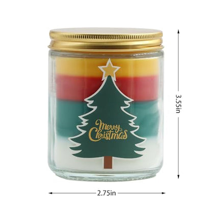 Christmas Candles - Christmas Gifts for Women, Aromatherapy Candle for Home Scented, Natural Soy Wax Vanilla Scented Candles - size: Christmas(7oz)