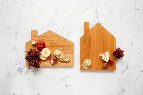 J.K. Adams Novelty House Cheese Board, 12" x 16" x .8", Cherry