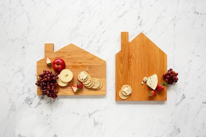 J.K. Adams Novelty House Cheese Board, 12" x 16" x .8", Cherry