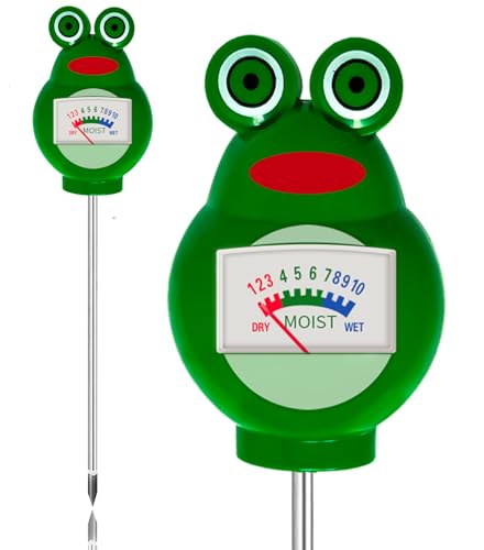 Soil Moisture Meter for House Plants, Hygrometer Moisture Sensor Soil Test Kit, Plant Water Meter for Farm, Lawn Indoor & Outdoor Use, Gardening Gifts for Plant Care (Green) - color: GREEN