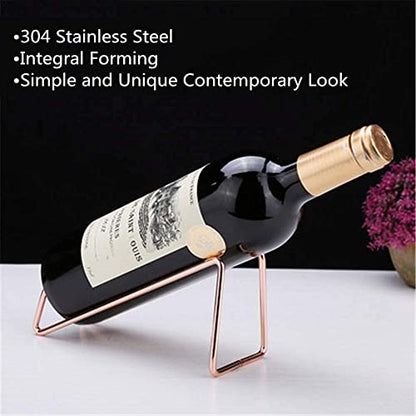 SuproBarware Wine Rack - Stainless Steel Single Wine Bottle Holder Rack, Stylish Wine Bottle Organizer Great for Wine Lovers (cp 6) - color: Cp 6