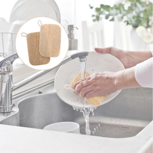 5-in-1 Kitchen Soap Dispenser Set with Sponge Holder - Dual Hand & Dish Soap Pump Dispenser for Sink Countertop with 2-Packs Natural Loofah Dish Sponge Dishwashing Scrubber,Black - color: Black(n5-in-1)