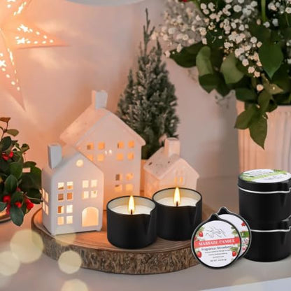 24 Pcs Natural Soy Massage Oil Candles, 1oz Low-Temp Moisturizing Body Wax | Multiple fragrance options available, suitable for skincare and aromatherapy, spa relaxation gift set - color: 24 PACK-massage candle