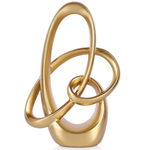 Abstract Knot Sculpture (Gold, Large) - color: Gold, size: Large