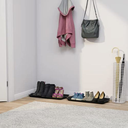 2 Pack Rubber Small Boot Tray for Entryway,Boot Mat,Shoe Tray,Shoe Mat for Indoor and Outdoor Use, 27.95"x 15.74" (Pack of 2) - size: 29.5"L x 15.7"W x 1.2"Th (Pack of 2)