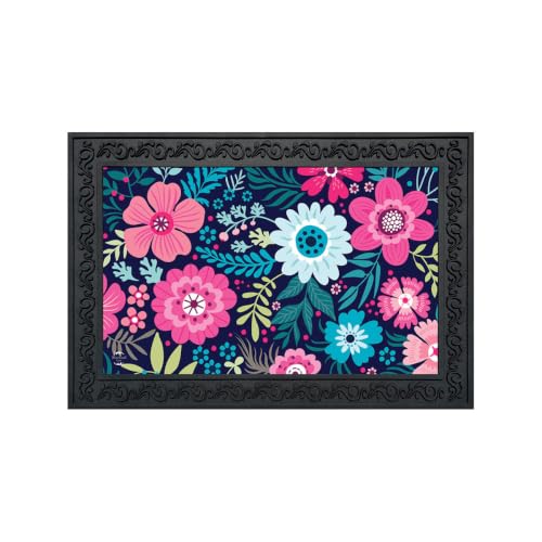 Briarwood Lane Doormat 30x18 Indoor Outdoor Bright Floral Spring for Spring Doormat - color: Bright Floral