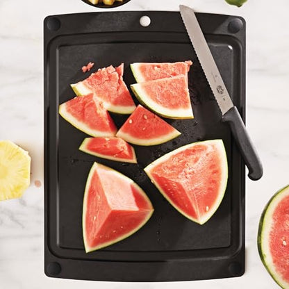 Epicurean 505-201502003 All-In- All-In-One Cutting Board with Non-Slip Feet, 19.5" x 14.5", Slate/Black - color: Slate/Black, size: 19.5"L x 14.5"W