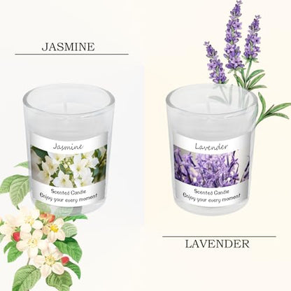 Scented Candles Gifts Set for Women and Men, Soy Wax Aromatherapy Candles 6 Pack Jar Candle for Birthday, Thanksgiving, Valentine, Anniversary, Christmas Gifts