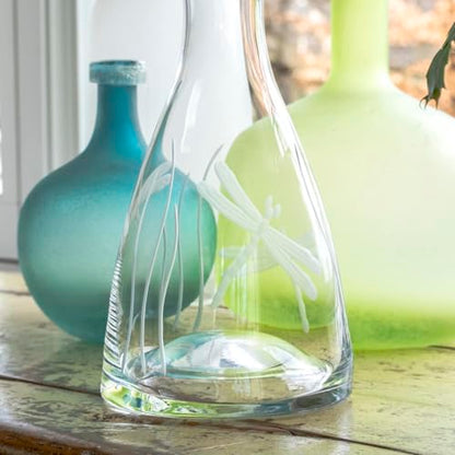 Rolf Glass Dragonfly 37.25oz Wine Carafe | Lead-Free Diamond-Engraved Glassware | Elegant Wine Decanter For Any Occasion - color: Carafe